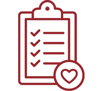 red icon clipboard