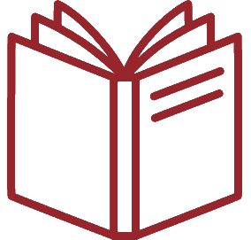 book icon in red