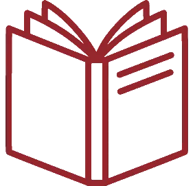 book icon in red