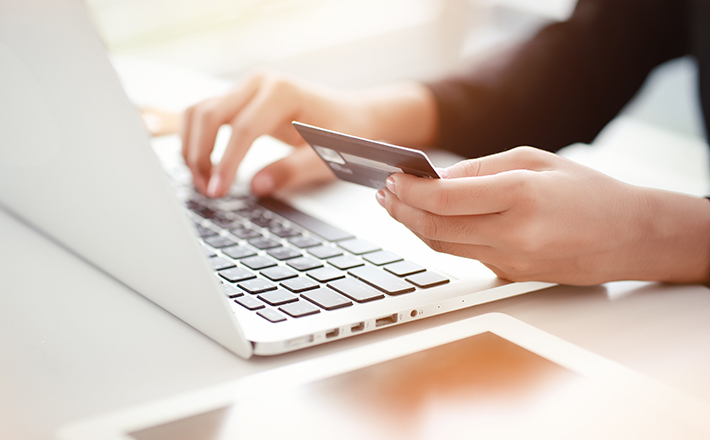 A person making a one time donation online.