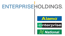 Enterprise Holdings logo with Alamo, Enterprise and National company logos